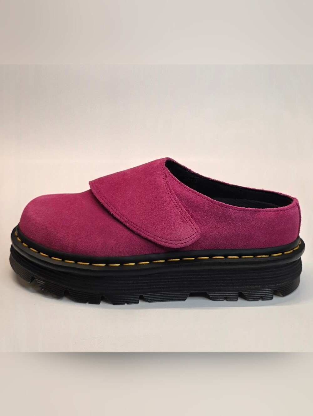 New Dr. Martens Zebzag Anywair Suede Mules Women's Size 7 & 8 Slip On  Pink
